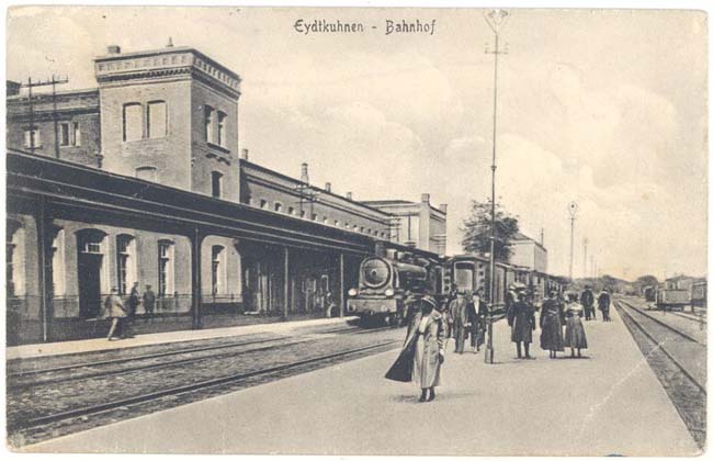 Эйдкунен, Железнодорожный вокзал. 1920-е годы Эйдкунен, Железнодорожный вокзал. 1920-е годы