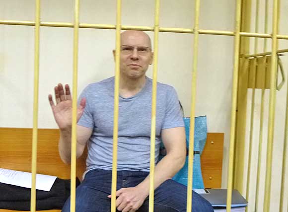 Игорь Рудников в зале Московского районного суда Санкт-Петербурга Игорь Рудников в зале Московского районного суда Санкт-Петербурга